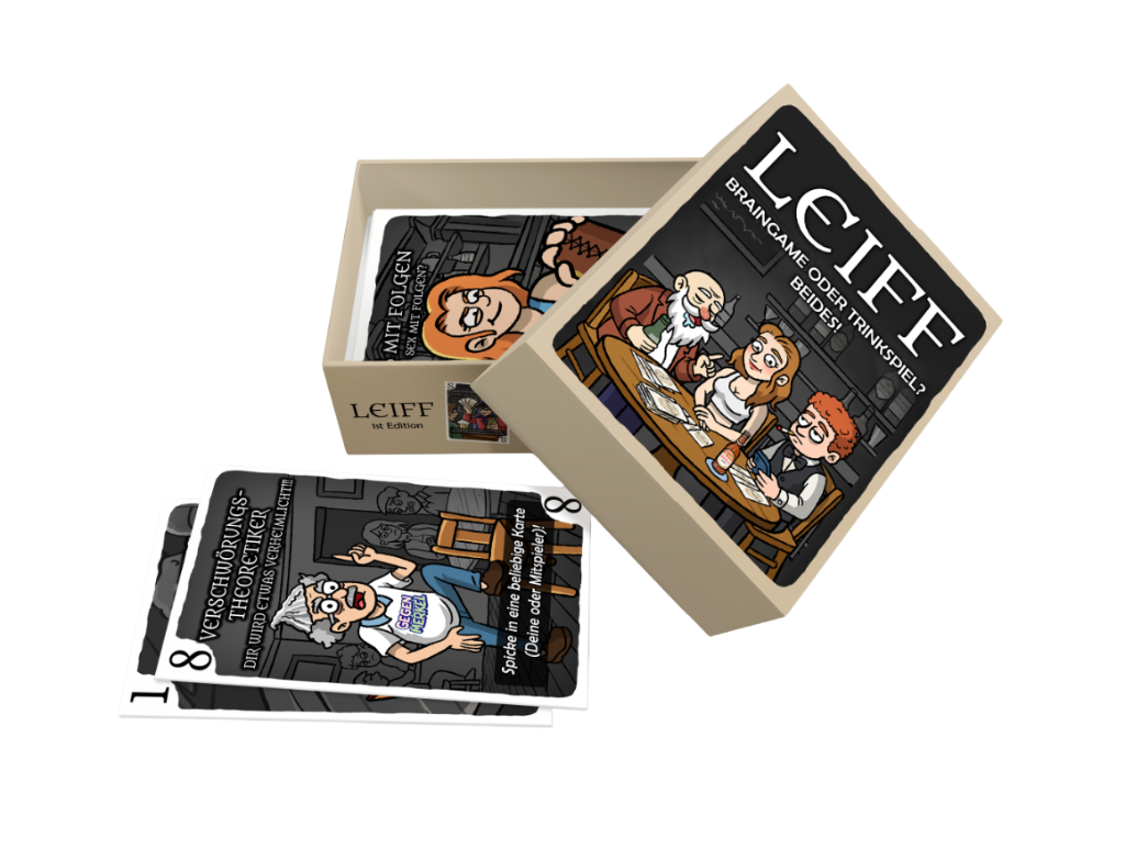 LEIFF Spiel Box und Karten